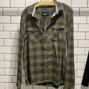 Men’s Green Flannel Shirt